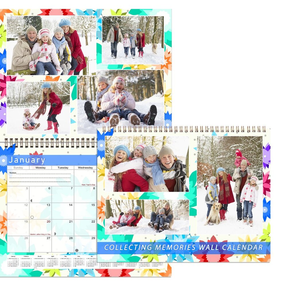 2027 Scrapbook Wall Calendar Spiral-bound2 Months Desktop #01
